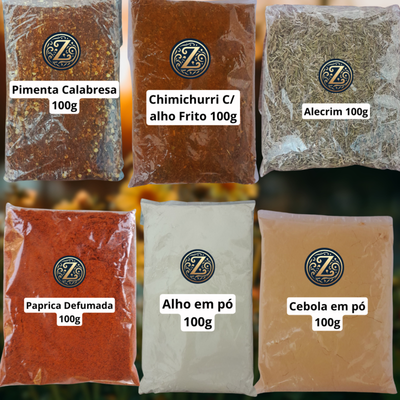 Kit Tempero Carne Bovina - 6 em 1