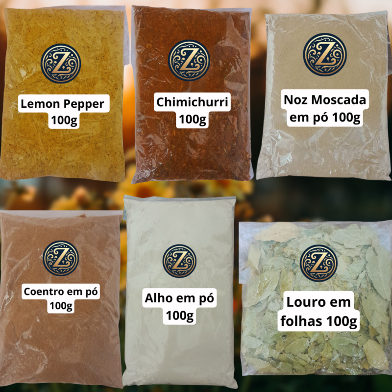 Kit Tempero Pescados 6 em 1