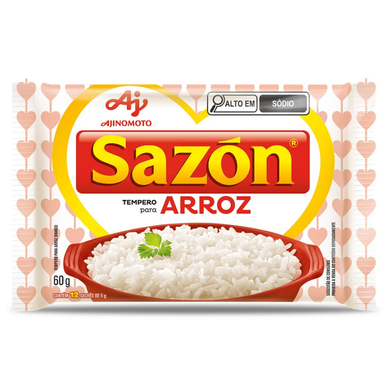 Tempero Pronto para Arroz com Sal Sazon 60g